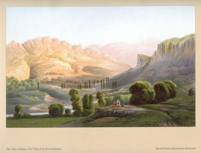 Tal des Flusses Kokkoska von Carlo Bossoli